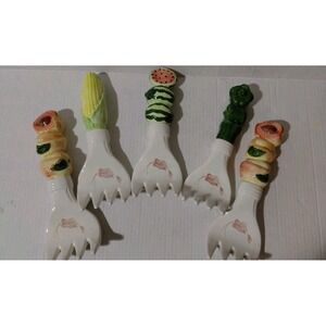 Grandmacore Retro kitchen wall decor vintage ceramic forks Farmhouse Cottagecore